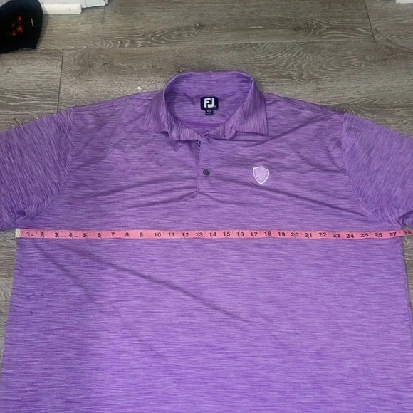Footjoy Men's XXL Purple Golf Polo dry fit bhcc 1912 - Picture 4 of 6